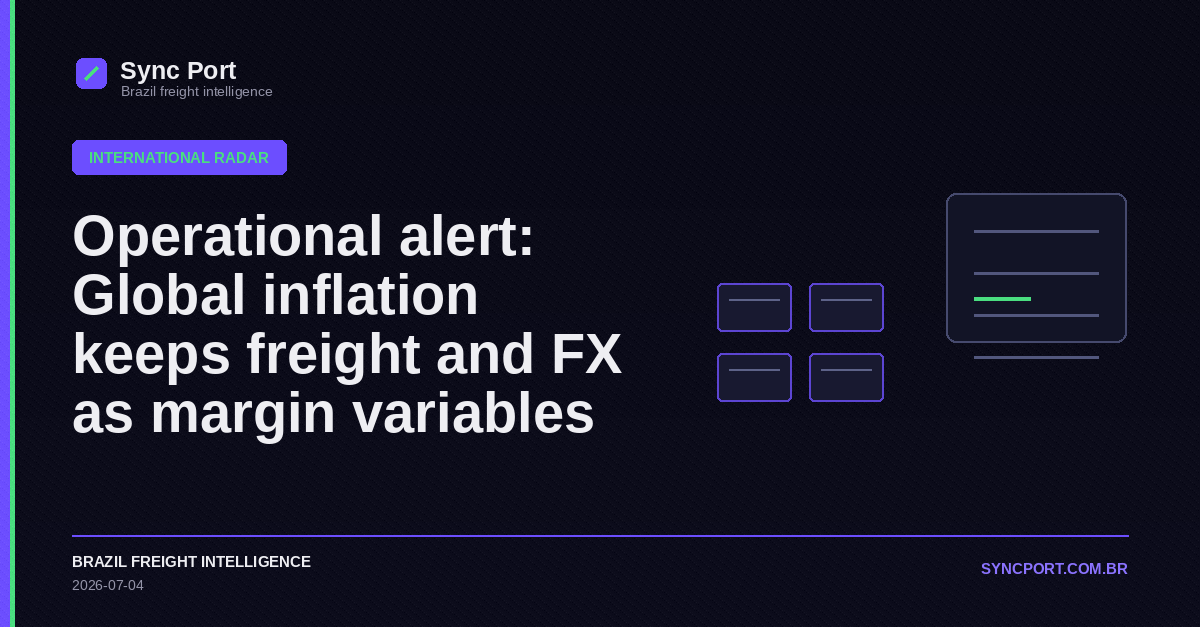 Sync Port editorial cover for Operational alert: Global inflation keeps freight and FX as margin variables